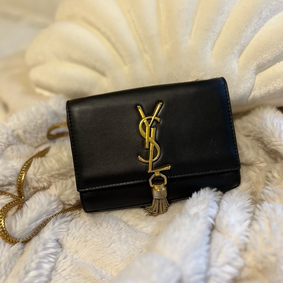 Small Leather Purse Crossbody Evening Bag - Picture 10 of 11